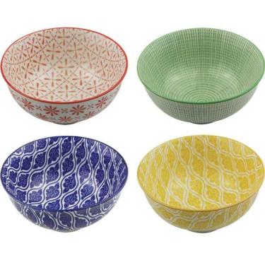 Imagem de Kit 4 Bowls/Cumbuca De Porcelana Decorativo 12CM HP0009