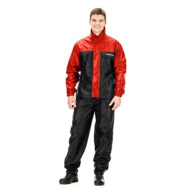 Imagem de Capa Chuva Motoqueiro Nylon Luxo Gola Forro Ventilação Cores