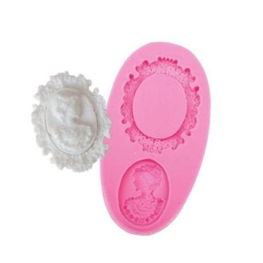 Imagem de Molde De Silicone Camafeu, Moldura