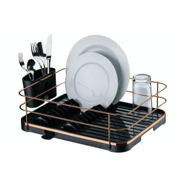 Imagem de Escorredor De Louças Com Bandeja Escorredora Future Preto