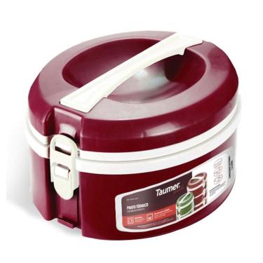 Imagem de Prato Térmico Marmita C/ Divisória Refeição Almoço Marmitex Comida - Taumer