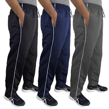 Imagem de Kit 5 Calça Masculina Tactel Grosso 3 Bolsos Academia Costura Reforçada TAMANHO:GG
