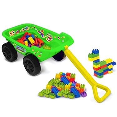 Imagem de Carrinho De Praia Trolley Monta Blocos Verde