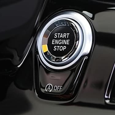 Imagem de Jaronx Compatível com botão de parada de partida de cristal BMW, botão de partida de ignição de energia do motor (serve em: BMW 1 2 3 4 5 6 7 X1 X3 X4 X5 X6,F22 F30 F10 F32 F01 F15 G01 G30 G31 G11 G1 G12 ) de