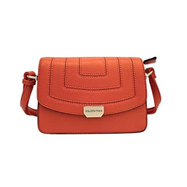 Imagem de BOLSA FEMININA TRANSVERSAL TIRACOLO - GOLDEN FENIX Cor:Laranja;tamanho:P;Genero:Feminino