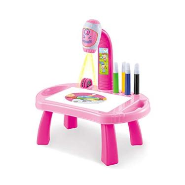Imagem de Moniss Mesa de Aprendizagem para Crianças Traçar e Desenhar Projetor Arte Prancheta de Desenho Projeção Traçar Pintura Brinquedo de Mesa Presente Educacional Infantil para Meninos Meninas Mais de 3 Anos
