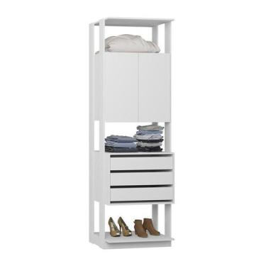 Imagem de Modulo Para Closet 02 Portas Clothes 1006 Branco Be Mobiliario