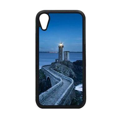 Imagem de Capa com imagem de torre escura do oceano para iPhone XR para proteção de telefone Apple