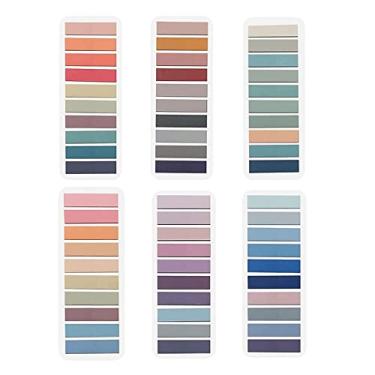 Imagem de harayaa 6 peças de notas adesivas escritas à mão, marcadores de livros, materiais de papelaria DIY, abas de índice portáteis para arquivos, contas manuais, arquivos, catálogos de revistas