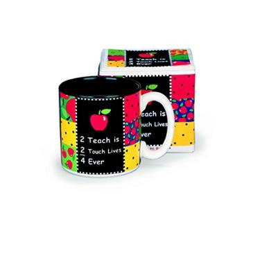 Imagem de Caneca de café "2 Teach is 2 Touch Lives" para professores Item de presente