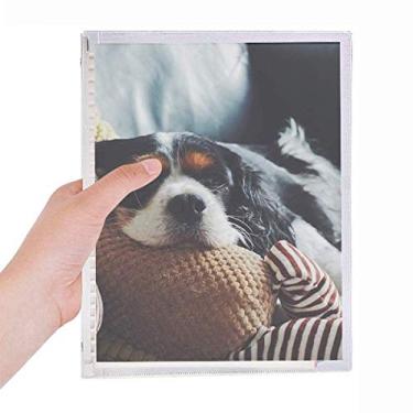 Imagem de Caderno com imagem sentimental de animais Lazy Dog Diário recarregável de folhas soltas