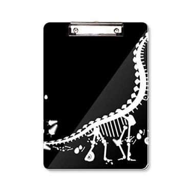 Imagem de Dinosaur Bone Bones Vegetation Prancheta Pasta, Bloco de Escrita Placa de Apoio A4