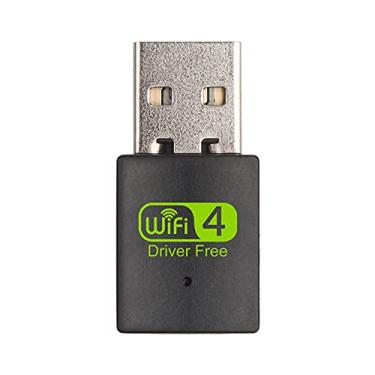 Imagem de Adaptador WiFi USB SZAMBIT, adaptador sem fio 2.4G de banda dupla de 300mbps, adaptador de rede sem fio mini para laptop / desktop / PC, suporte para Windows10 / 8 / 8.1 / 7 / Vista / XP / 2000, Mac OS X 10.6-10.14, Linux