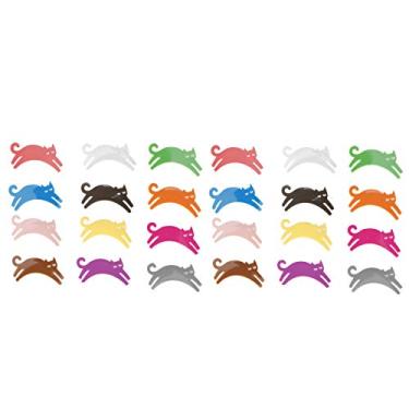 Imagem de QANYEGN Marcadores De Copo De Vinho De Silicone Para Cães E Gatos De 24 Peças, Marcadores De Copo De Vinho, Etiquetas De Copo, Adequados Para Festas, Casamentos