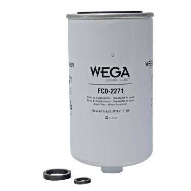 Imagem de Filtro Separador de Água Trator T6030 T6050 T7210 T7200 Com Furo Dreno Sem Furo Sensor - WEGA - FCD2271