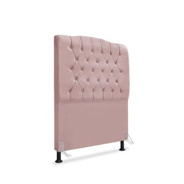 Imagem de Cabeceira De Cama Box Solteiro 90 Cm Dunas - Veludo Rose.