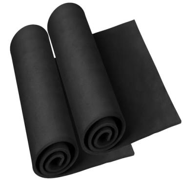 Imagem de Do²ping Pacote com 2 folhas pretas de espuma EVA, folhas de espuma premium de 6 mm de espessura para artesanato, espuma EVA de alta densidade 86 kg/m3 de 124,4 cm x 35,3 cm para fantasias de cosplay,
