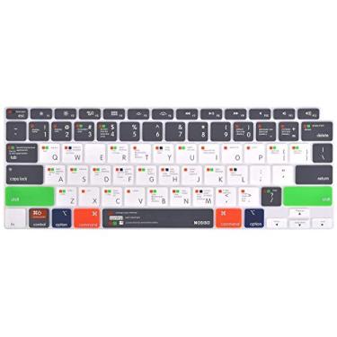 Imagem de MOSISO Capa de teclado compatível apenas com MacBook Air 13 polegadas 2022 2021 2020 versão A2337 M1 A2179 teclado mágico retroiluminado com tela Retina e Touch ID, película de silicone, Mac OS X