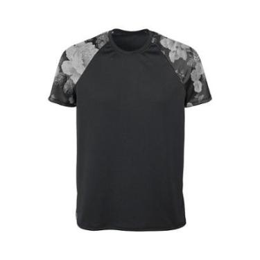 Imagem de Camiseta Dry-UV Vista Rock Raglan Folhagem-Masculino