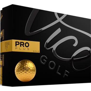 Imagem de Vice Golf Bolas de golfe Pro Plus edição limitada (dourada)