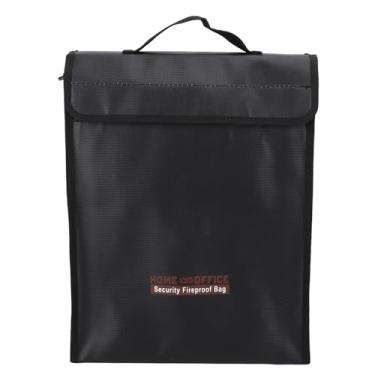 Imagem de Bolsa de Documentos à Prova de Fogo Saluaqui Com Alça para Objetos de Valor, Bolsa de Dinheiro Portátil à Prova D'água Segura de Grande Capacidade, Bolsa de Dinheiro Perfeita