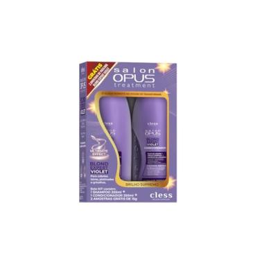 Imagem de Kit Shampoo 250 ML e Condicionador 250 ML Desamarelador Salon OPUS Blond Expert Violet - Cless