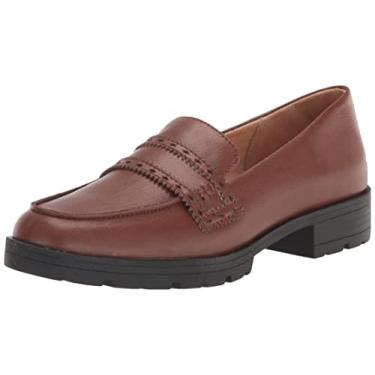 Imagem de LifeStride Mocassim feminino London, Sapatos Marrom nogueira, 6.5