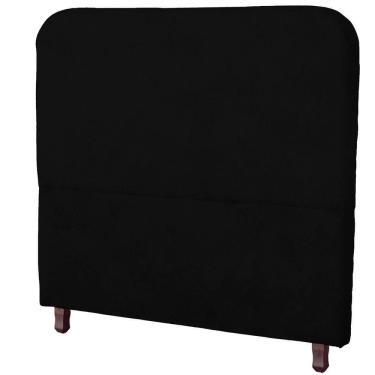 Imagem de Cabeceira Casal King Size Estofada Para Cama Box Lizza Veludo Cor Preto