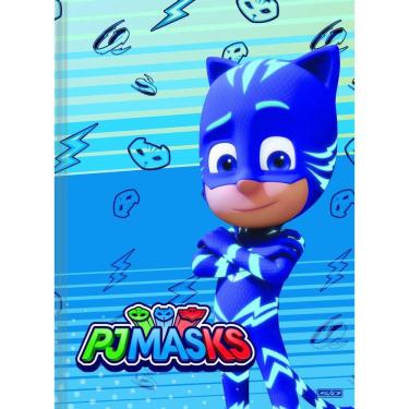 Imagem de Caderno Brochura Pj Masks 80 Folhas Escolar Grande
