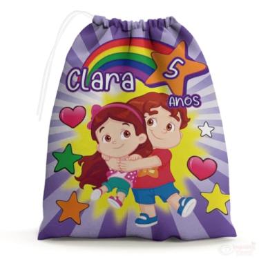 Imagem de Sacolinhas Surpresa Personalizada Tecido Maria Clara e JP (Sacolinhas 15x20, Unidades, 20)