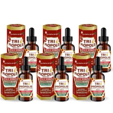 Imagem de Kit Com 06 - Tri Própolis (Verde, Vermelha e Marrom) Em Gotas 20ml Flora Nativa