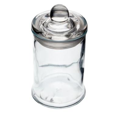 Imagem de Pote Redondo Liso Com Tampa, Vidro, 120 ml, Branco, Dynasty