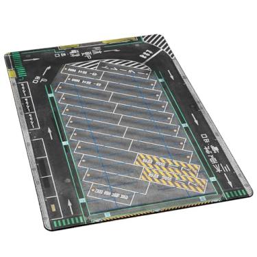 Imagem de Tapete de estacionamento de carro de brinquedo 1/64 exibição de cena de veículo de carro grande tapete de mouse de brinquedo de garagem 80 * 55 cm