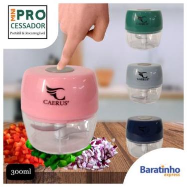 Imagem de Mini Processador Elétrico De Alimentos Com Dispenser 300ml - Caerus