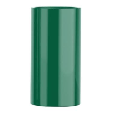 Imagem de Vaso Fibra De Vidro Vietnamita Vitrificado Cilindro Decorativo 70x36cm (Verde Escuro)