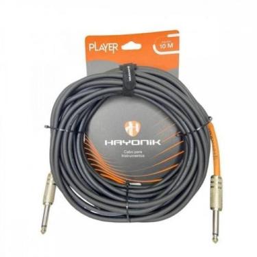 Imagem de Cabo Para Instrumentos Player P10 X P10 10M Preto Hayonik