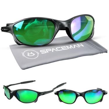 Imagem de oculos sol lupa preto proteção uv praia masculino + case verão casual 