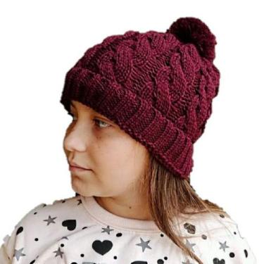 Imagem de Touca Gorro Pompom Infantil Menina Inverno Macio Quentinho 03 a 12 Ano