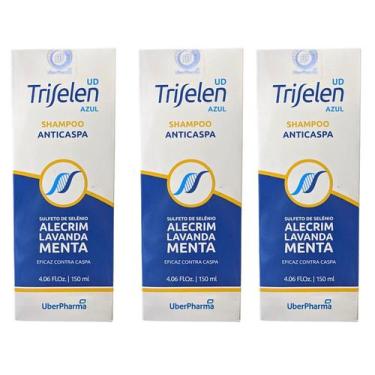 Imagem de Kit 3 Triselen Azul Shampoo Anticaspa 150ml - Uberpharma