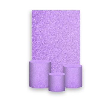 Imagem de Painel De Festa Vertical 1,50 x 2,20 + Trio De Capas Cilindro - Efeito
