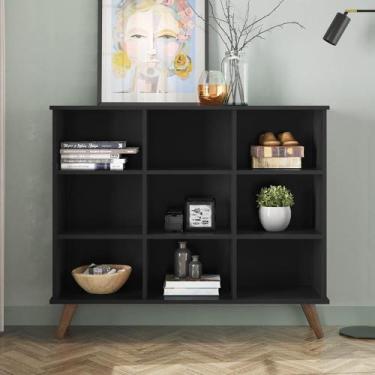 Imagem de Nicho Organizador Preto Retrô 1478 - Qmovi - LM DECOR
