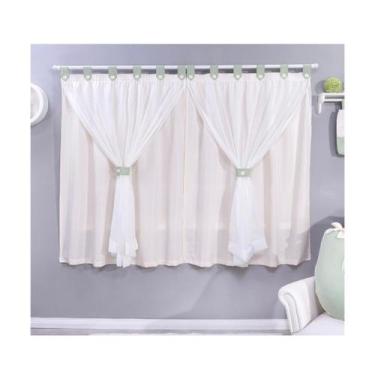 Imagem de Cortina 2m x 1,70m Varão Simples Diversas Cores - Beatriz Baby Enxovai