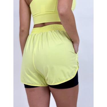 Imagem de Shorts Duplo Feminino Beach Sport - Melão - HOTPLAY, M