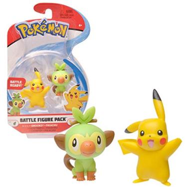 Imagem de Pokemon New Sword and Shield Battle Action Figure 2 Pack - Pikachu and Grookey 2" Figures