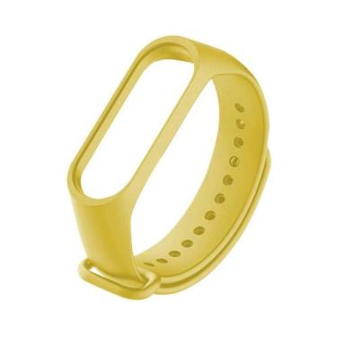 Imagem de Pulseira feminino mi band 3 4 5 amarela Pro...moção barato - Orizom