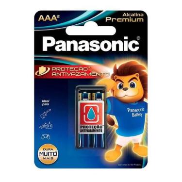 Imagem de Pilha Alcalina Premium Panasonic Aaa Palito 02 Unidades Lr03egr/2b96 F