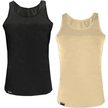 Imagem de Kit com 2 Cintas Modeladoras Masculinas Bodyshaper Corretor Postural -