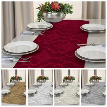 Imagem de Kit 5 Caminhos Trilho De Mesa Decorativo Jacquard 1,80m X 0,40m - Raga