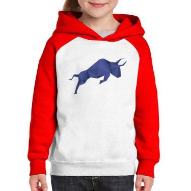 Imagem de Moletom Infantil Polymath - Foca na Moda, Branco, Vermelho, 4