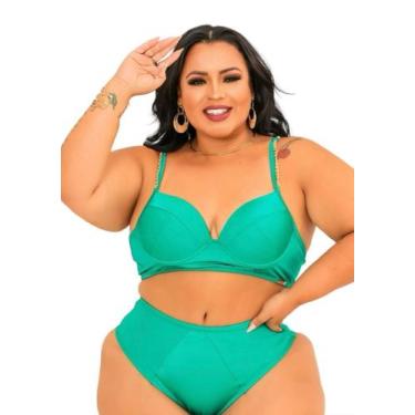 Imagem de Conjunto Biquin Plus Size- Detalhe Corrente nas Alças - Ousadia Linger